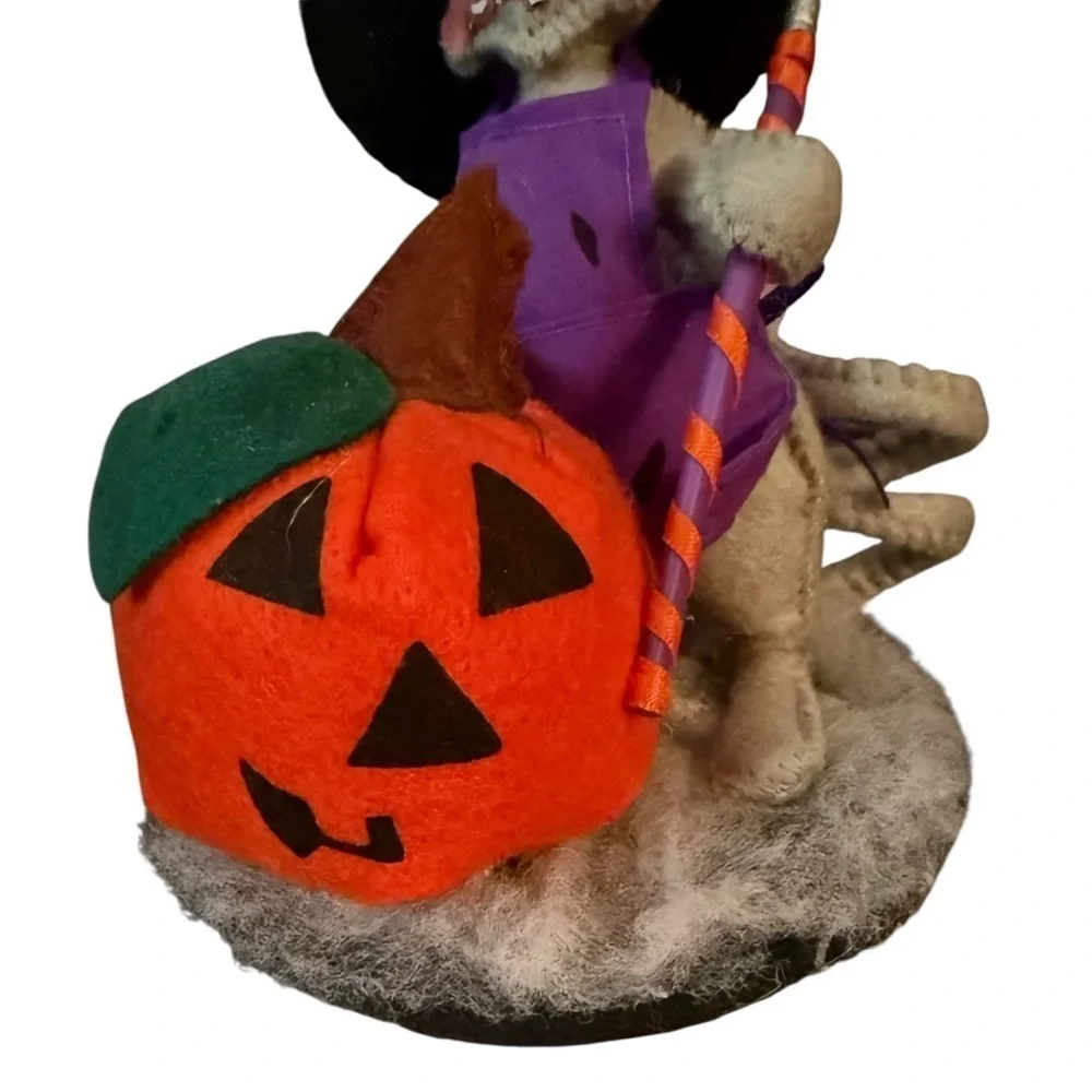 🎃 Annalee 5” Pumpkin Painter Mouse Halloween Collectible (w/ Tag)
